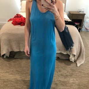 Cotton Citizen racer back dress blue XS maxi